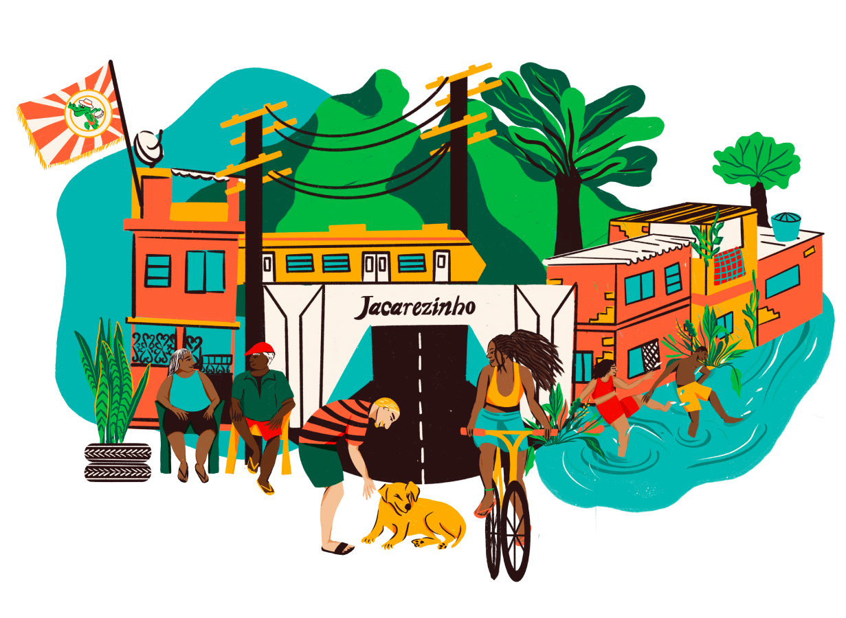 ilustração comunidade do jacarezinho